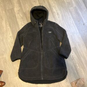 L.L. Bean Charcoal Teddy Jacket